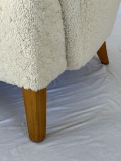 1940s Scandinavian Sheepskin Shearling Lounge Chair - 3920846