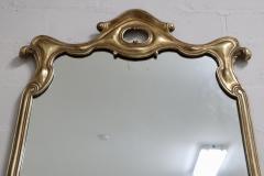 1940s Sculptural Gold And Silver Italian Large Wall Mirror - 3395413