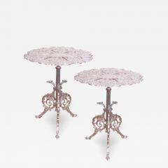 1940s Silver Leaves Wrought Iron Tables - 1805447