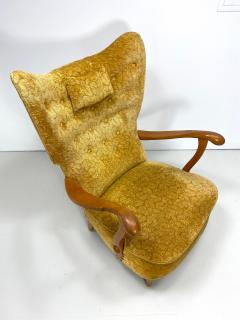 1940s Swedish Highback Lounge Chair - 2245432