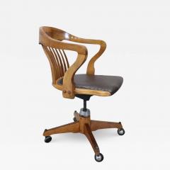 1940s Swivel Desk Chair in Oak Wood - 3530019