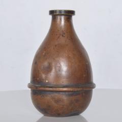 1940s Vintage Industrial Aged Bottle Vase Jug in Patinated Copper USA - 1890469