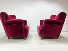 1940s Vintage Swedish Lounge Chairs a Pair - 2302099