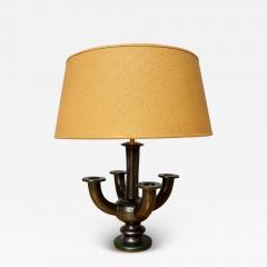 1940s black ceramic lamp - 4319670