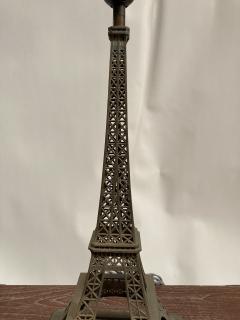 1940s metal Eiffel tower lamp - 3248811