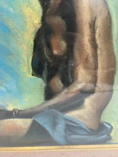 1940s pastel showing a beautiful African woman - 3312086