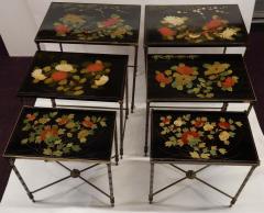1950 1970 Pair of Series of 3 Nesting Tables - 2346638