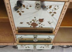 1950 1970 Sideboard Mirror with Eglomis es Flowers - 2381500