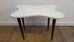 1950 Italian Biomorphic Marble Side Cocktail Table - 2192629