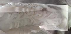 1950 Pair of Statuary White Marble Sphinxes - 2323127