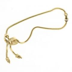 1950 Retro Modern gold Tassel Necklace - 4615910