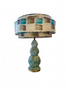 1950 s Ceramic Table Lamp with Original Shade - 4654742