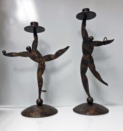 1950 s Hagenauer style candleholders in the form of dancers  - 1071297