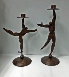 1950 s Hagenauer style candleholders in the form of dancers  - 1071298