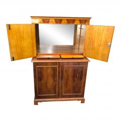 1950 s Swedish Mid Century Modern Designer Cocktail Bar Cabinet with Exotic Wood - 1599001