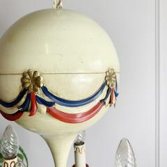 1950 s Toleware Hot Air Balloon Chandelier - 3030866