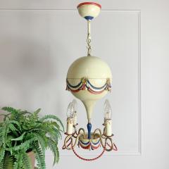 1950 s Toleware Hot Air Balloon Chandelier - 3030867
