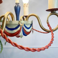 1950 s Toleware Hot Air Balloon Chandelier - 3030870