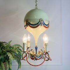 1950 s Toleware Hot Air Balloon Chandelier - 3030872