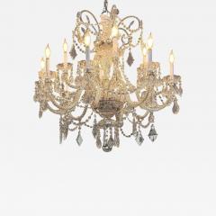 1950 s Venetian Crystal 12 Lite Chandelier - 4454723