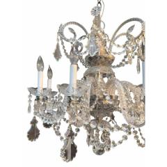 1950 s Venetian Crystal 8 Lite Chandelier - 4453030