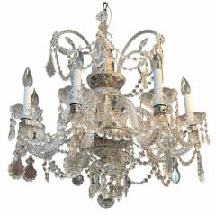 1950 s Venetian Crystal 8 Lite Chandelier - 4453032