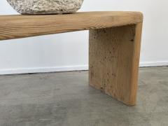 1950S FRENCH OAK PLANK BENCH - 2262098