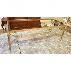 1950S HOLLYWOOD STYLE BRASS COFFEE TABLE - 796056