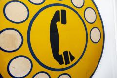 1950S ITALIAN ENAMEL TELEPHONE SIGN - 1068169
