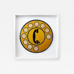 1950S ITALIAN ENAMEL TELEPHONE SIGN - 1069022