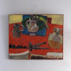 1950S OIL ON CANVAS STILL LIFE FRANCE - 4509254