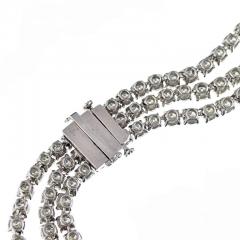 1950S PLATINUM DIAMOND 219CTTW STATEMENT NECKLACE - 3008101