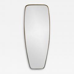 1950S TAPERED MIRROR IN AGED BRASS IN THE STYLE OF GIO PONTI - 3601354