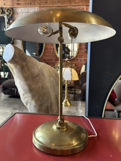 1950s Adjustable Double Arm Brass Lamp - 4264255