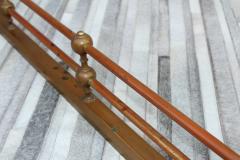 1950s Art Deco Style Solid Brass Fireplace Fender - 2423468