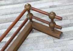 1950s Art Deco Style Solid Brass Fireplace Fender - 2423483