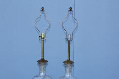 1950s Art Glass and Gold Leaf Tall Table Lamps - 767914