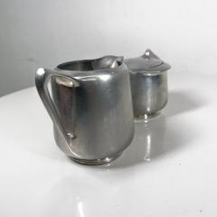 1950s Art Nouveau Modernist Creamer Sugar Newmaid Picquot Ware England - 3140331