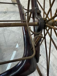 1950s Bar Trolley with Spoked Wheels and Glass Shelves - 4203584