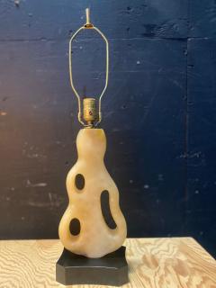 1950s Biomorphic Alabaster Table Lamp designed by Maurizio Tempestini - 4478646