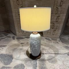 1950s Blanc De Chine Chinese Vase Lamps Reticulated Porcelain - 3399623