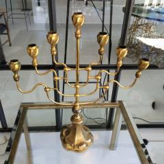 1950s Brass Temple Menorah - 3997991