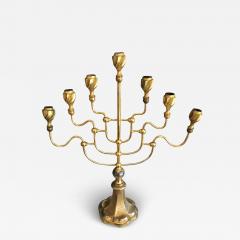 1950s Brass Temple Menorah - 4000337