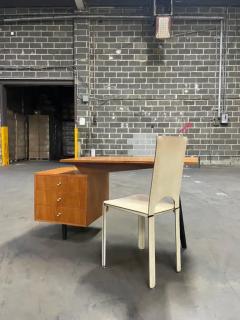 1950s Brazilian Modern Three Legged Desk in Hardwood by Moveis Fratte - 3193928