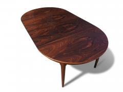 1950s Brazilian Rosewood Dining Table with Stunning Grain Patterns Restored - 4387963