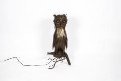 1950s Brutalist owl lamp - 3031148