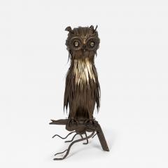 1950s Brutalist owl lamp - 3034331