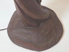 1950s California Mid Century Hand Carved Twisted Desert Ironwood Floor Lamp - 4644235