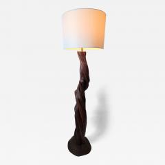 1950s California Mid Century Hand Carved Twisted Desert Ironwood Floor Lamp - 4648334