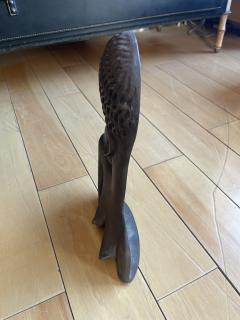 1950s Cast bronze sculpture showing a nice African woman - 4121177